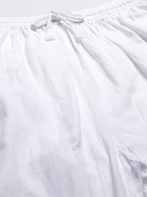 Hand embroidered white cotton lucknowi chikankari palazzo 5