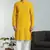 yellow rayon embroidered kurta pyjama
