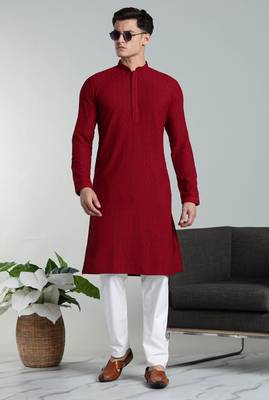 Arruga sylish rayon embroidery kurta pyjama 1