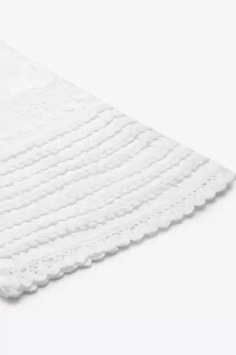 Hand embroidered white cotton lucknowi chikankari palazzo