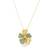 Graceful bloom pearl necklace set gift for rakhi