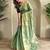 sea green zari tissue weaving saree with all over pichwai pattern