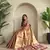 onion pink zari tissue weaving saree with all over pichwai pattern