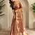 onion pink zari tissue weaving saree with all over pichwai pattern