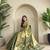 green zari tissue weaving saree with all over pichwai pattern