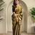 green zari tissue weaving saree with all over pichwai pattern