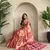 Pink zari tissue weaving saree with all over pichwai pattern