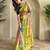 Yellow Printed Georgette Weaving Saree with blouse