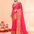 cotton blend rani handloom saree with blouse piece
