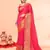 cotton blend rani handloom saree with blouse piece