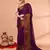 cotton blend magenta handloom saree with blouse piece