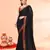 cotton handloom black sequin saree with blouse piece