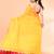 cotton handloom yellow sequin saree with blouse piece