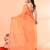 cotton handloom pale orange sequin saree with blouse piece