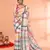 off white mul cotton handloom jamdani saree with blouse piece