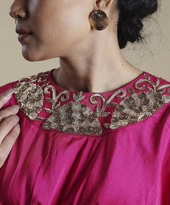 multicolor printed silk Lehenga With Blouse 3