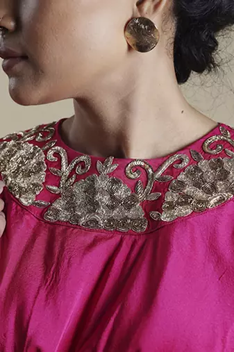multicolor printed silk Lehenga With Blouse