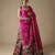 multicolor printed silk Lehenga
