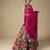 multicolor printed silk Lehenga