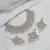 Elegant  gold-plated kundan pearl bridal jewelry set traditional handcrafted Necklace ::, earrings and maang tikka