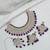 Elegant  gold-plated kundan pearl bridal jewelry set traditional handcrafted necklace, earrings and maang tikka