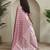 Onion pink mashru satin saree with leheriya weaving design
