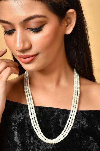 Brass gold-plated layered necklace