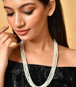 Brass gold-plated layered necklace