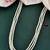 Brass gold-plated layered necklace