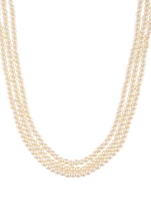 Brass gold-plated layered necklace 3