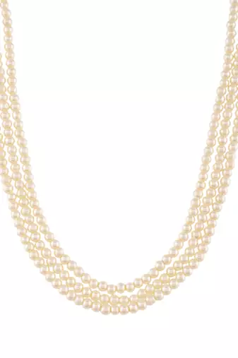 Brass gold-plated layered necklace