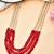 Brass gold-plated long layered necklace