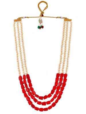 Brass gold-plated long layered necklace 3