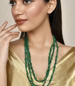 Gold-plated real stones layered dropdown