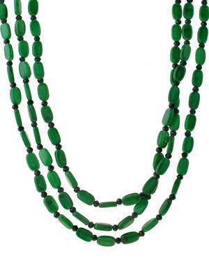Gold-plated real stones layered dropdown 4