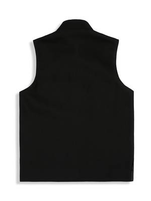 Traditional sleeveless nehru jacket - black 2