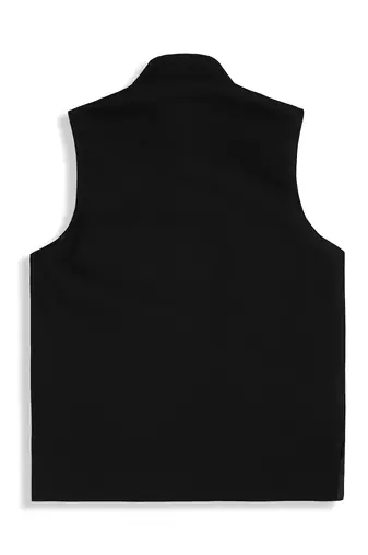 Traditional sleeveless nehru jacket - black