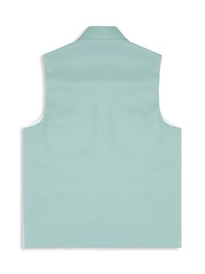 Sleeveless nehru jacket - light green 2