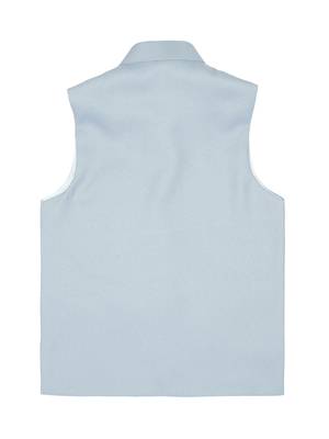 Ethnic sleeveless nehru jacket -  sky blue 2
