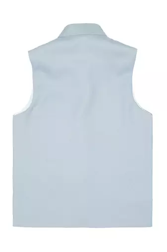 Ethnic sleeveless nehru jacket -  sky blue