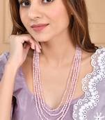 Brass gold-plated layered necklace