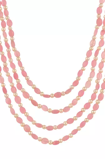 Brass gold-plated layered necklace