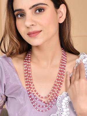 Brass gold-plated layered necklace 1