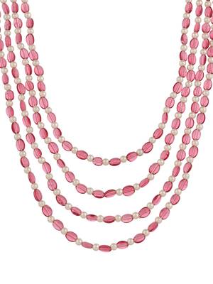 Brass gold-plated layered necklace 2