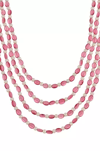 Brass gold-plated layered necklace