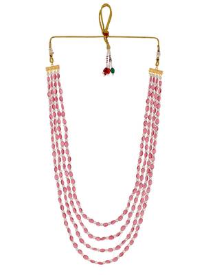 Brass gold-plated layered necklace 3