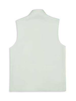 Solid sleeveless nehru jacket - off white 2