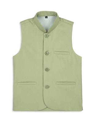 Ethnic nehru jacket - pista green 1