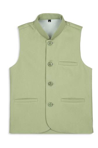Ethnic nehru jacket - pista green
