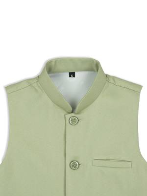 Ethnic nehru jacket - pista green 3